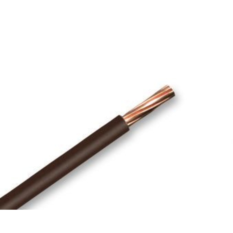 Zexum Brown 1.5mm 7 Strand 17A Single Core 6491B LSZH (Low Smoke Zero Halogen) Round Power Insulated Conduit Wire