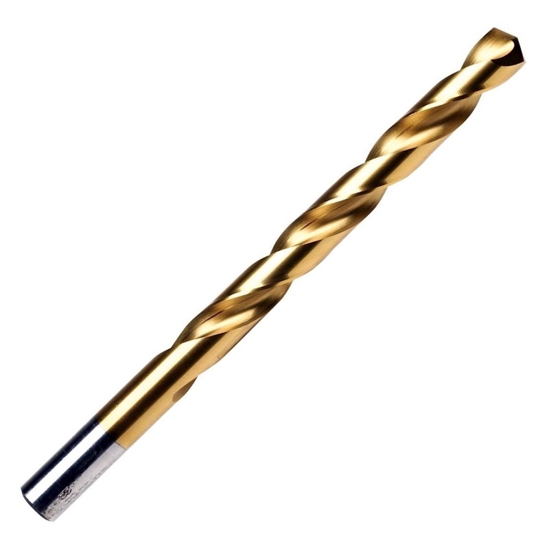 Drill Bit, High Speed Steel, Turbomax Tip for Exact Centering, Jobber Length, 19/64″, Carded