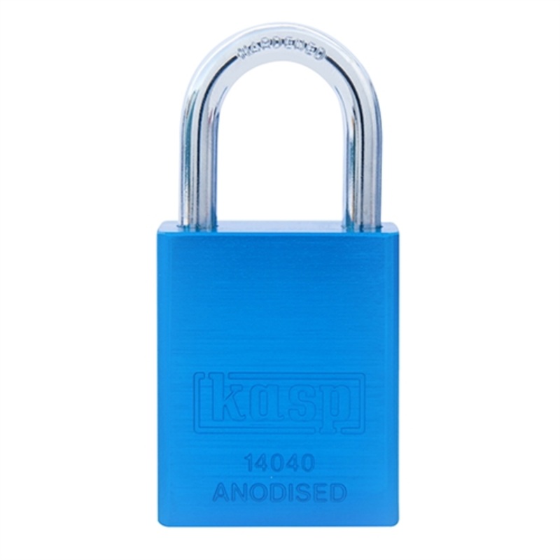 Kasp Solid Aluminium Padlock 40mm – Blue