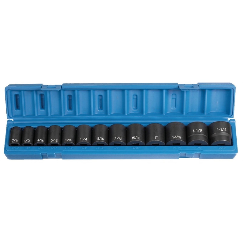 1/2″ Drive 13 Piece Standard Set GRE1312