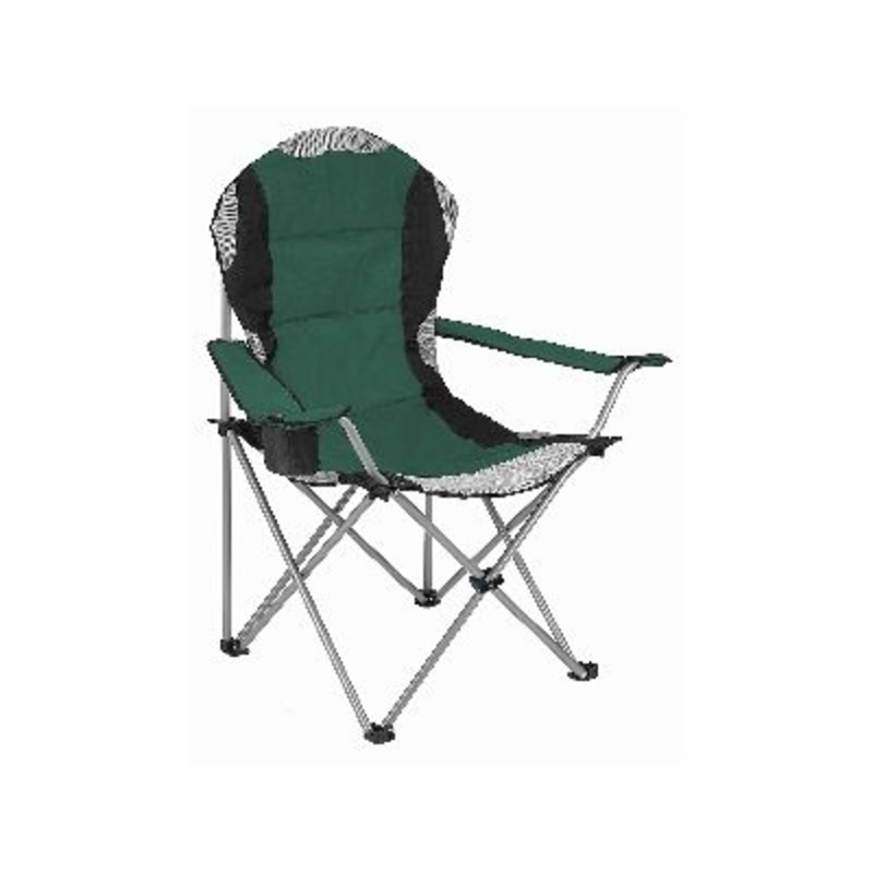 Redwood Padded High Back Canvas Chair – Green