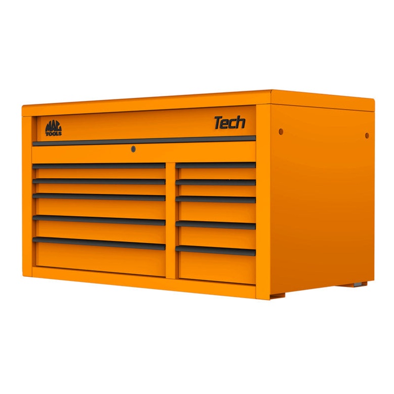 Tech Series 10-Drawer Top Chest – Fireball Orange