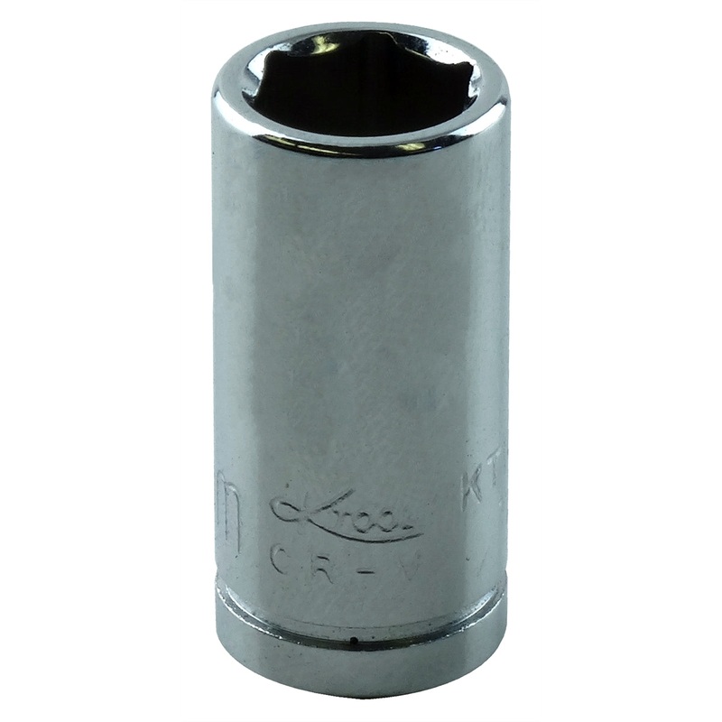 1/4in. Drive Standard 6 Point Chrome Socket 9mm