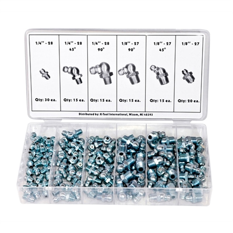 110 Piece Hydraulic Grease Fitting Assortment KTI00074