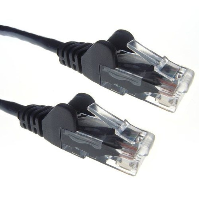 Zexum Black RJ45 Cat6 High Quality 24AWG Stranded Snagless UTP Ethernet Network LAN Patch Cable