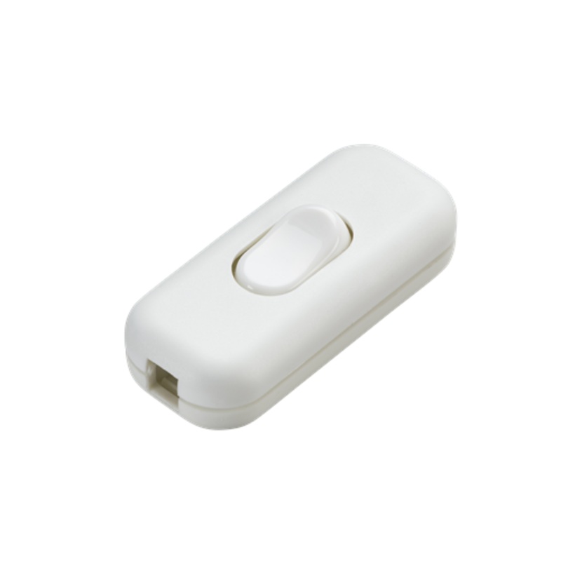KnightsBridge 6A DP Inline Cord Switch – White