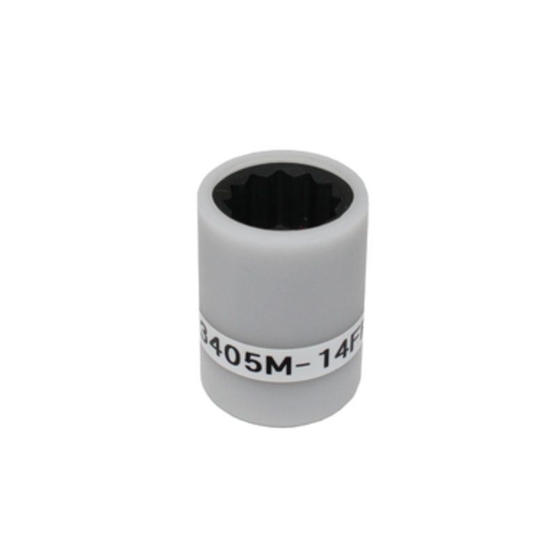 IMPACT SOCKET 3/8″SQ.DR. 12-P 14MM w/ Full POM Cover