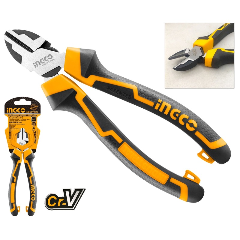 Ingco High Leverage Diagonal Cutting Pliers HHLDCP28160 (6″)
