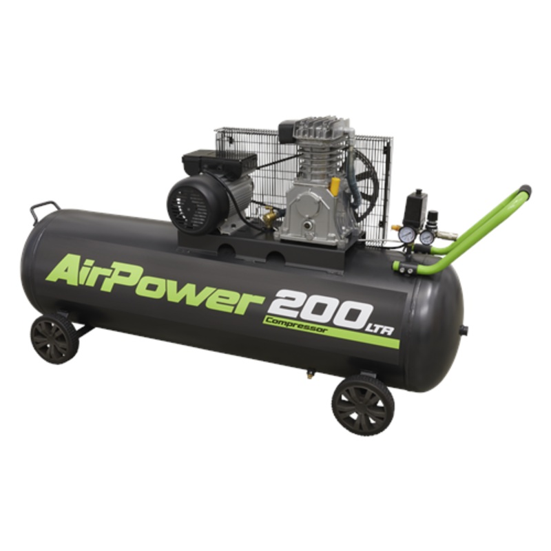 Sealey Air Compressor 200L Belt Drive 3hp