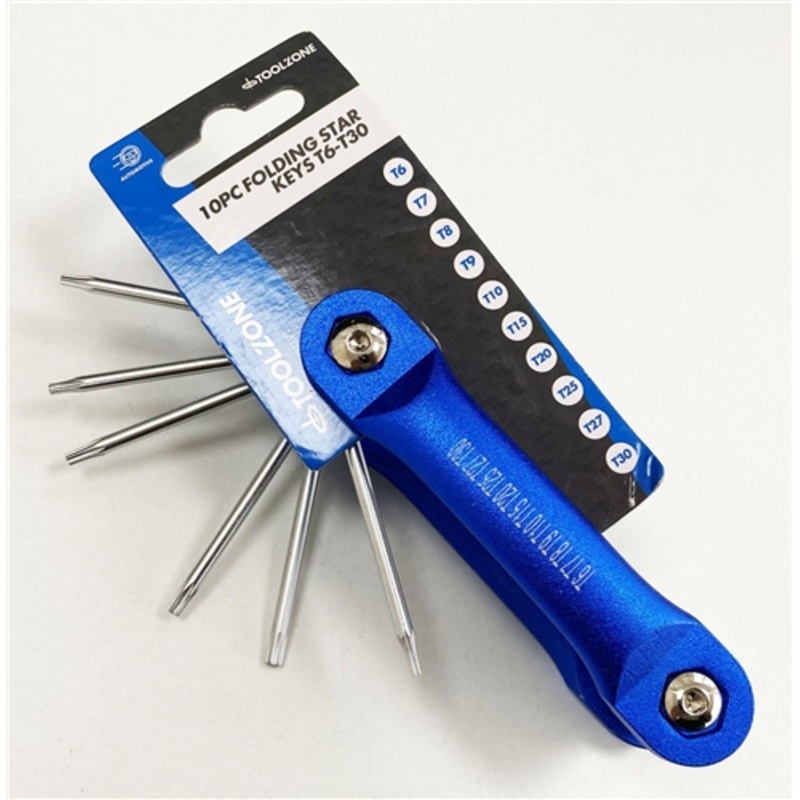 Toolzone Folding Star Keys Aluminium Frame T6-T30