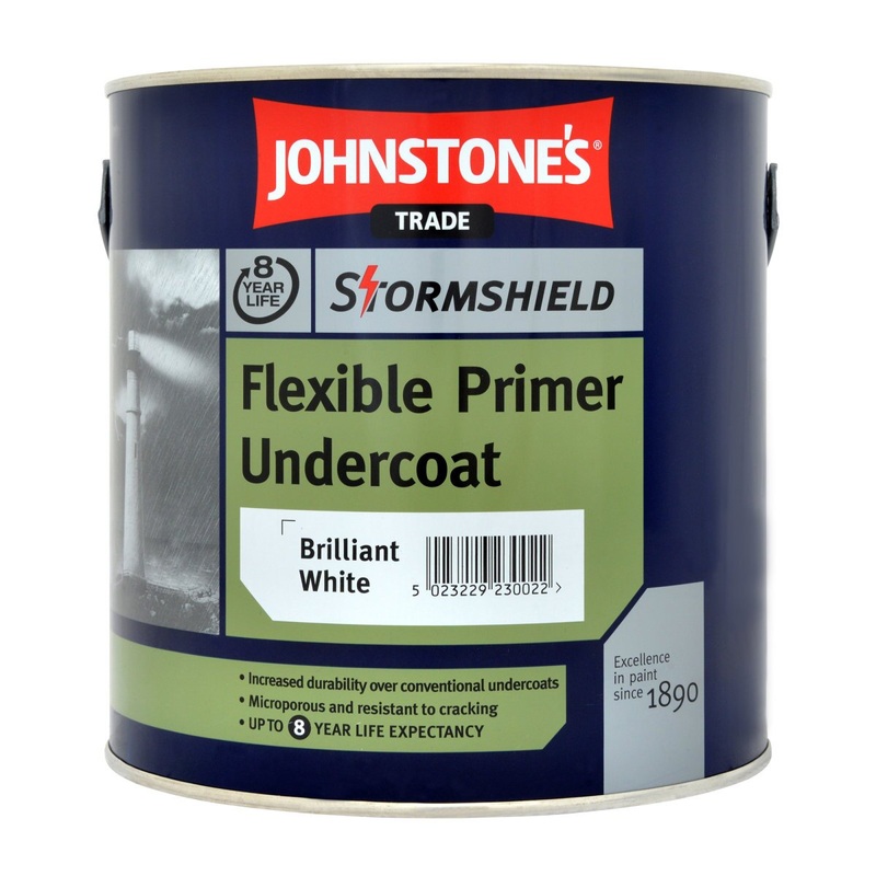 Johnstone’s Stormshield Flexible Undercoat Brilliant White 2.5L Default Title