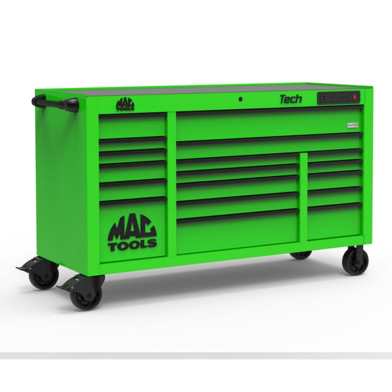 Tech Series 18-Drawer Workstation – Lime Green