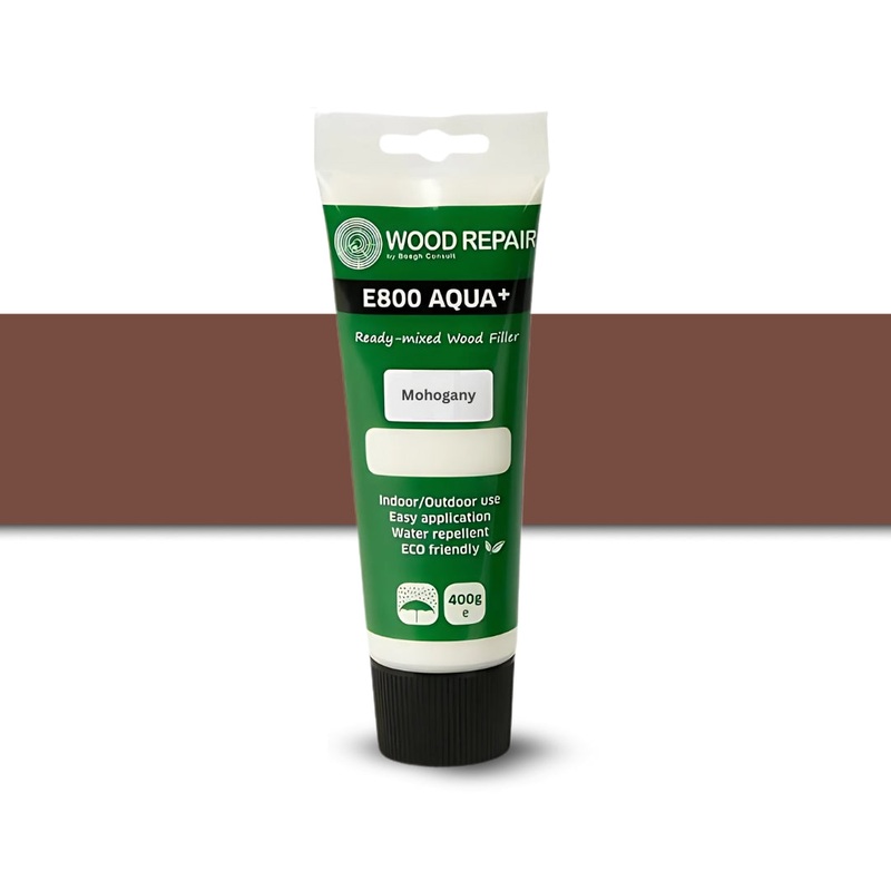 Wood Repair | Paste Filler E800 Aqua+ 400g Mahogany