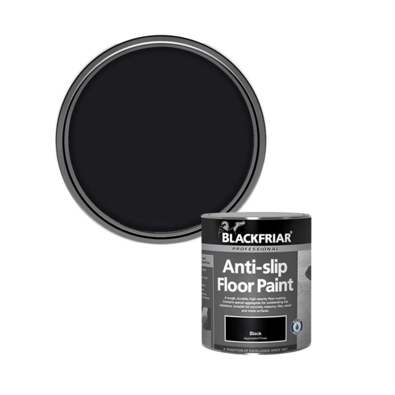 Blackfriar Anti-Slip Safety Floor Paint – Black 1L Default Title