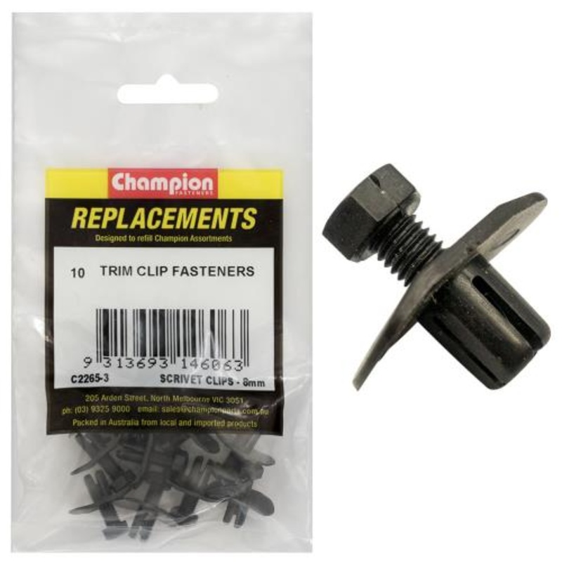 Champion Scrivet Clip -6mm -10Pk