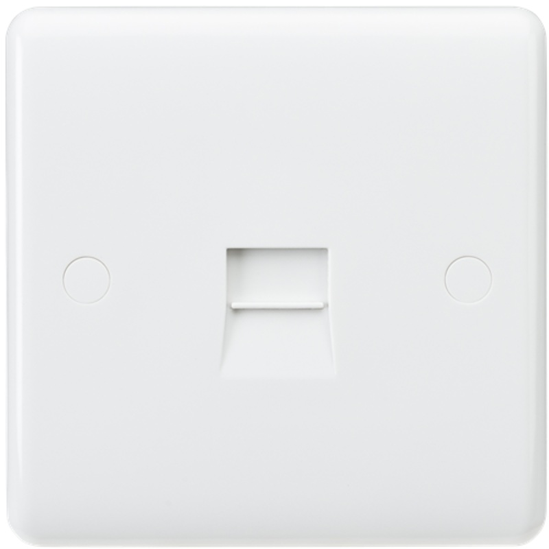 KnightsBridge Curved Edge Telephone Master Socket