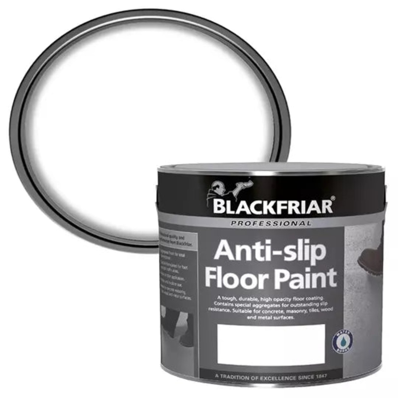Blackfriar Anti-Slip Safety Floor Paint – White 5lt Default Title