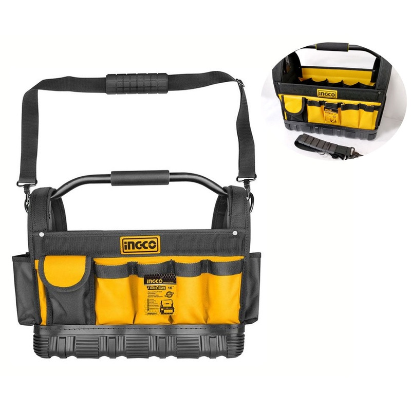 Ingco Open Tote Type Tool Bag HTBGL0116″ 21 Pockets