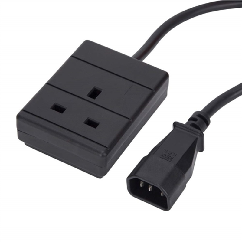 Pro Power IEC C14 Plug to 10A UK Socket Power Lead, 2m