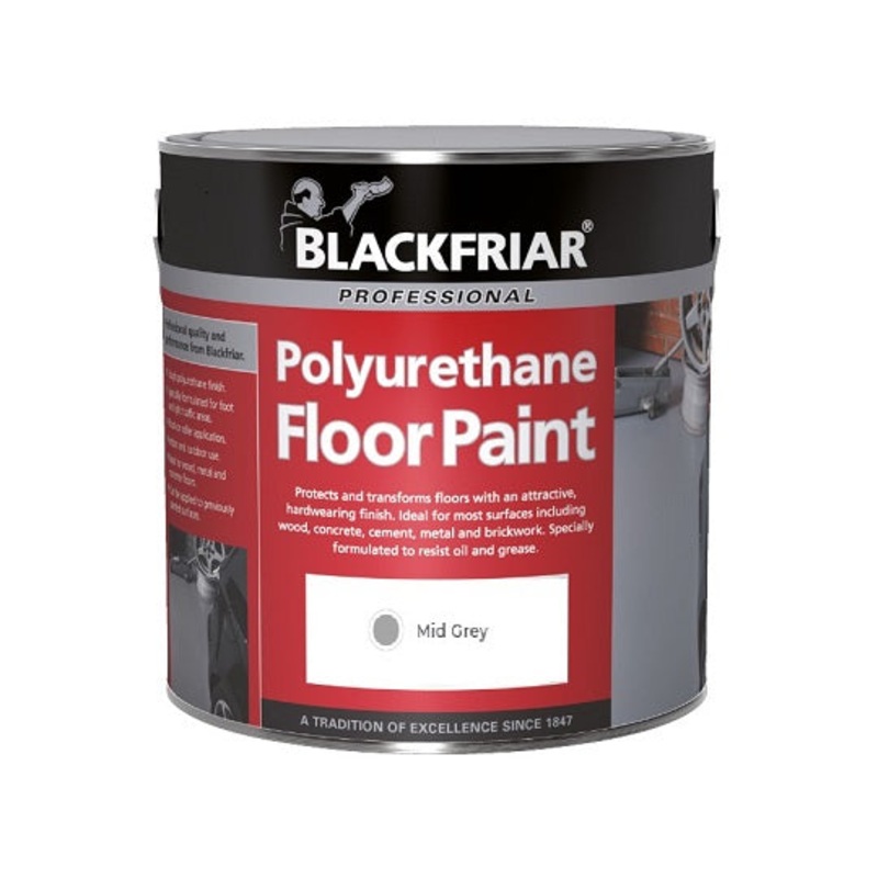 Blackfriar PU Floor Paint – Mid Grey 5lt Default Title