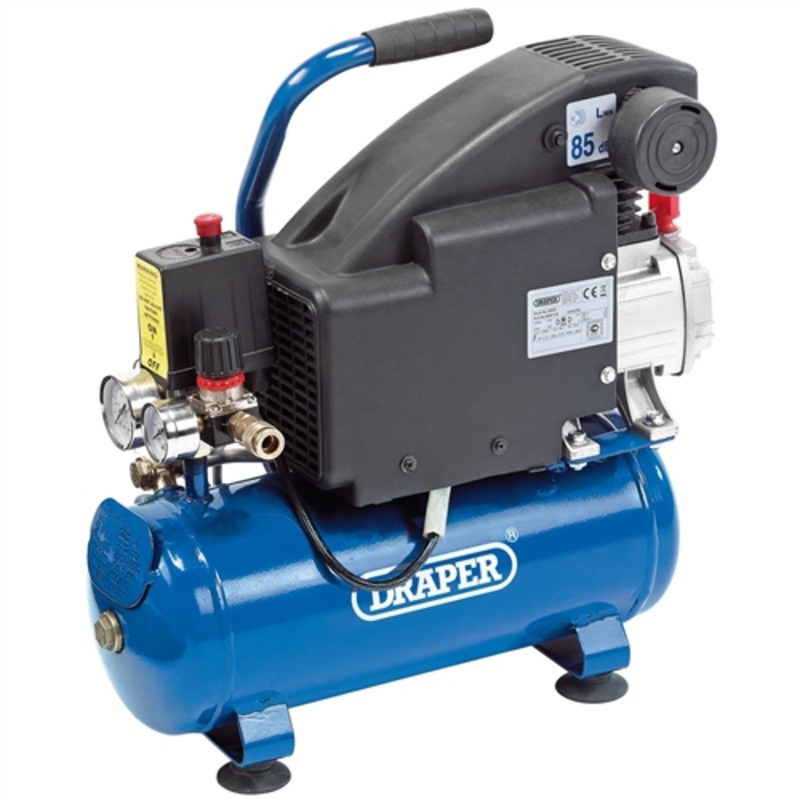Draper Air Compressor, 8L, 0.75kW