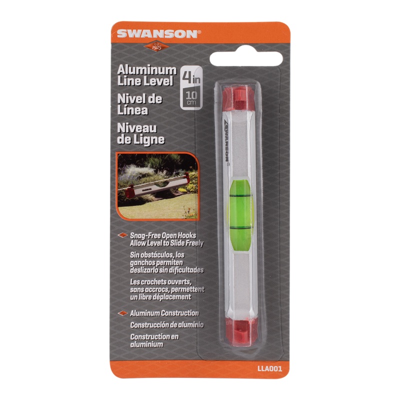 Swanson #LLA001 ALUMINIUM LINE LEVEL – 100mm