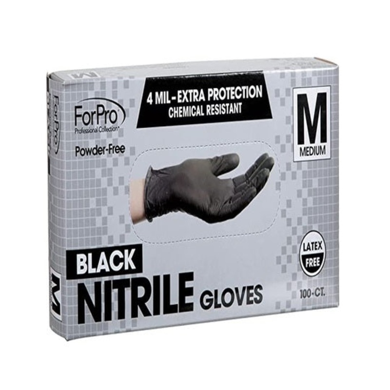 Black Latex Gloves 100 M
