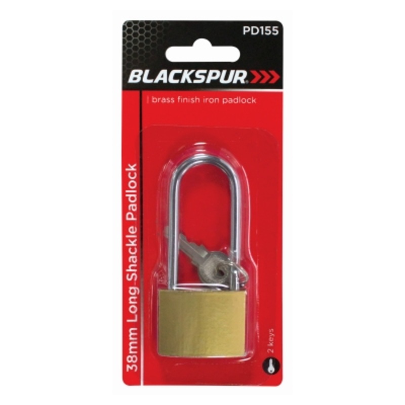 Blackspur 38Mm Padlock, Long Shackle