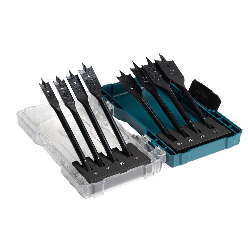 Makita 8PCS FLAT BIT SET 1/4IN HEX Spade Bit