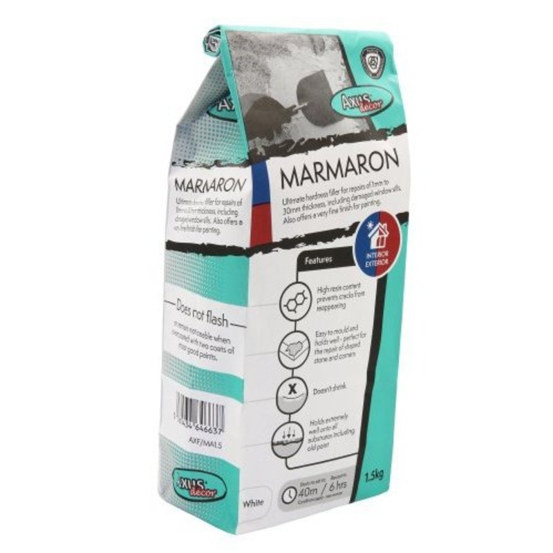 Axus Decor Marmaron White 10 x 1kg Default Title