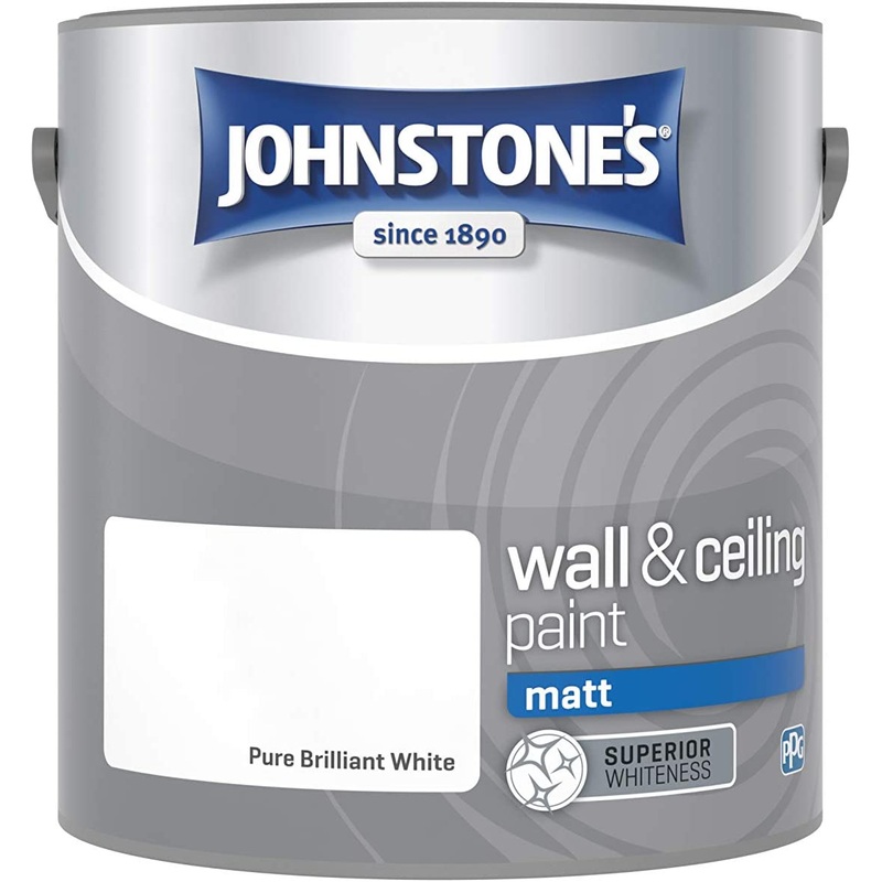 Johnstone’s CEILING PAINT Brilliant WHITE 2.5L Default Title