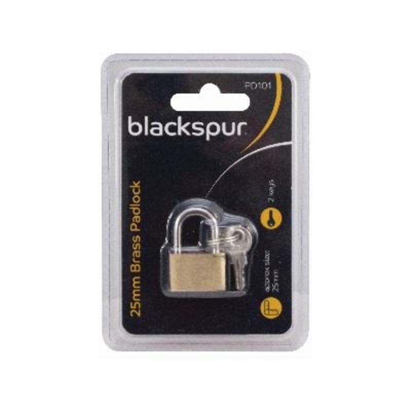 Blackspur 25Mm Brass Padlock