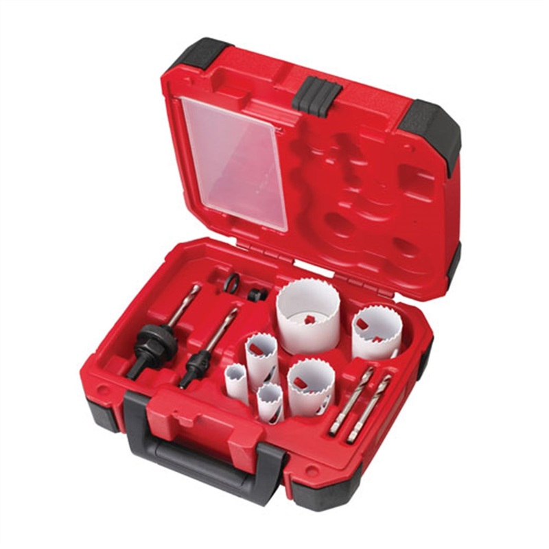 Milwaukee 10-Piece Electrician’s Ice Hardened Hole Saw Kit
