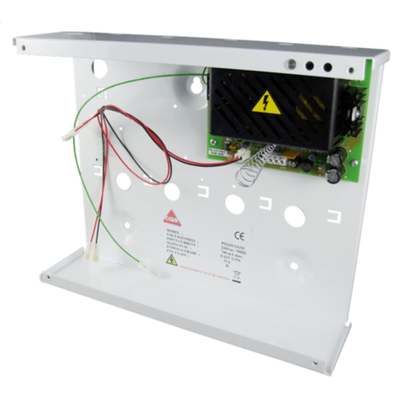 CQR 3A 24V Medium Boxed Power Supply AC-DC PSU Single Indicator with Battery Backup