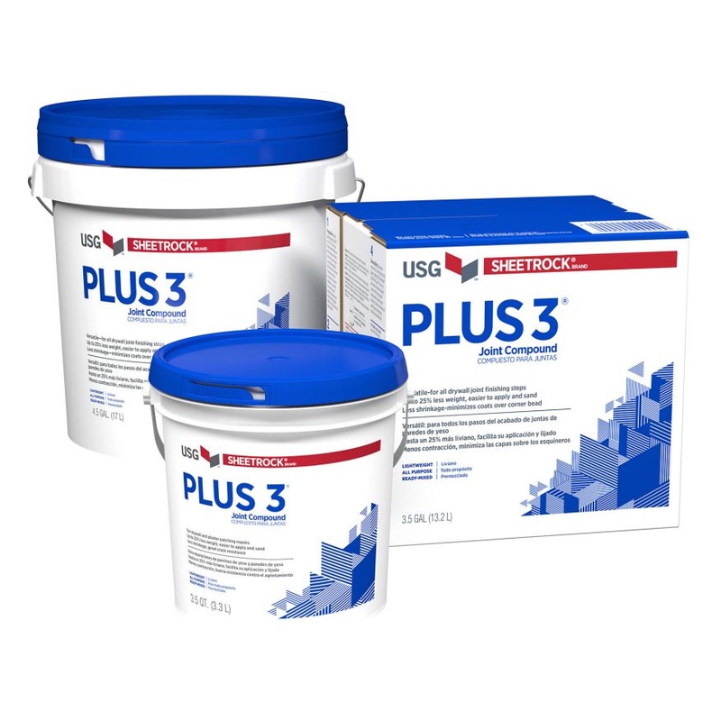 USG Sheetrock Brand Plus 3 Joint Compound 4.5 Gallon