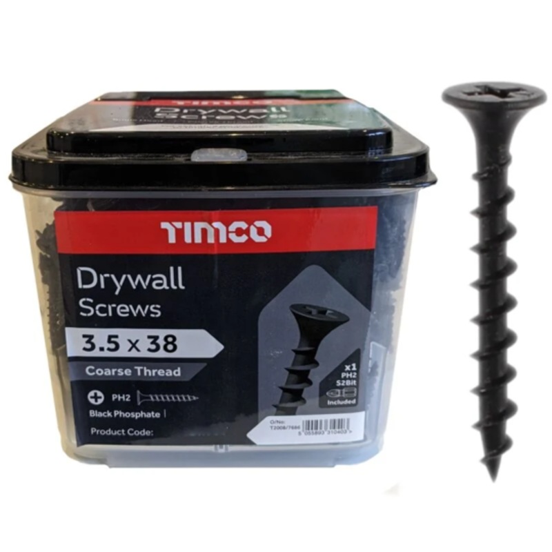 Drywall Screw ZP 3.5x38mm Box 1000 Fine Thread