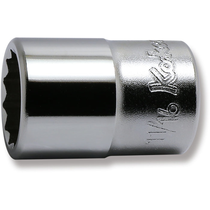 1/2 Sq. Dr. Chrome SAE 12 Point Socket  11/16″