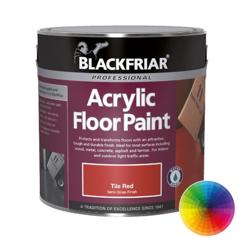 Blackfriar Acrylic Floor Paint – Tile Red Base 5L Default Title