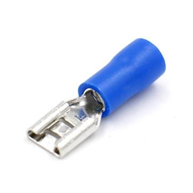 Zexum 4.8mm BLUE Female Crimp Terminal – 10 Pack