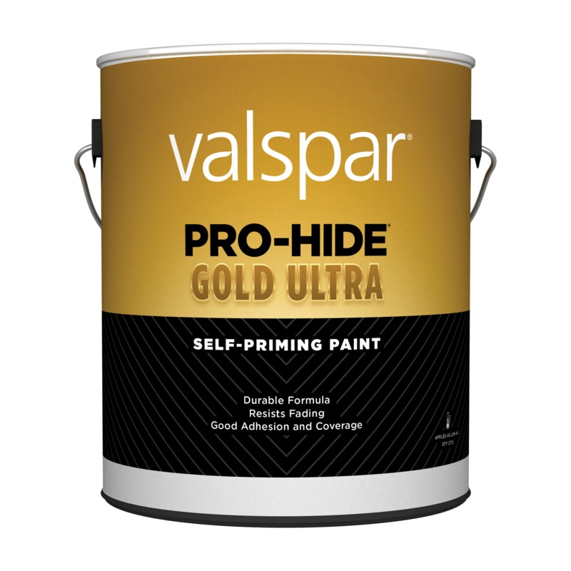 Valspar Pro-Hide Gold Ultra Exterior Self-Priming Paint Semi-Gloss 1 Gallon Super One Coat White 1 Gallon Super One Coat White