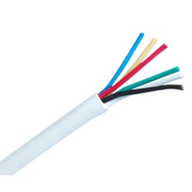 Zexum 3 Pair 6 Core Round White Burglar Alarm Cable