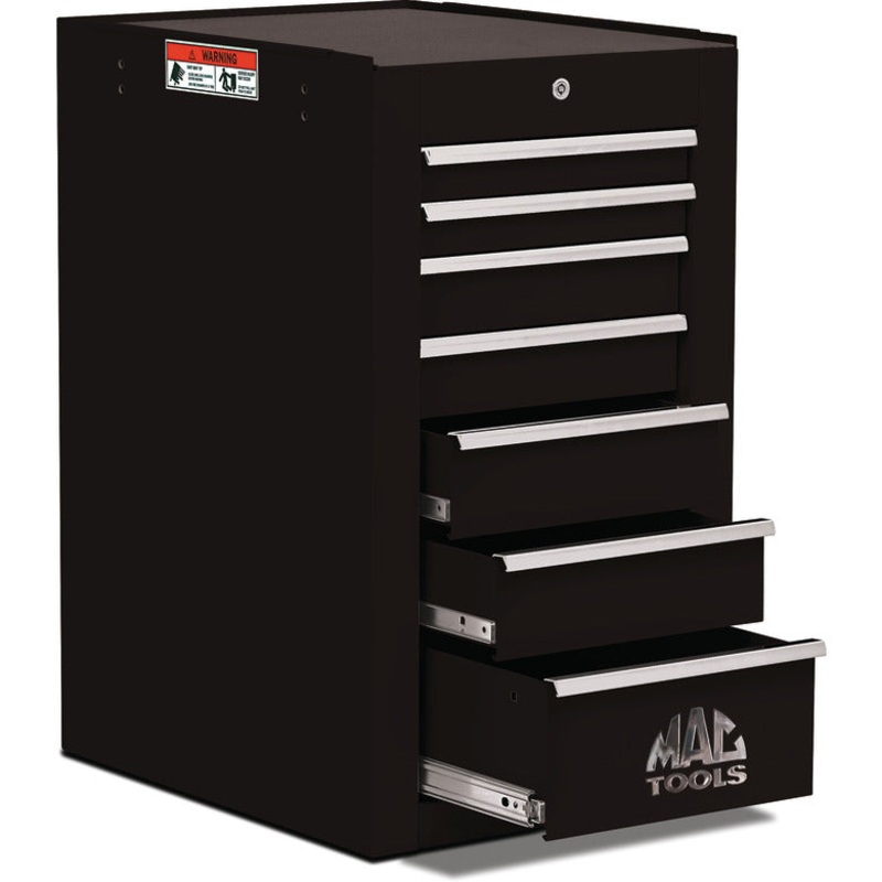 Tech Series 7-Drawer Side Cabinet – Galaxy Black