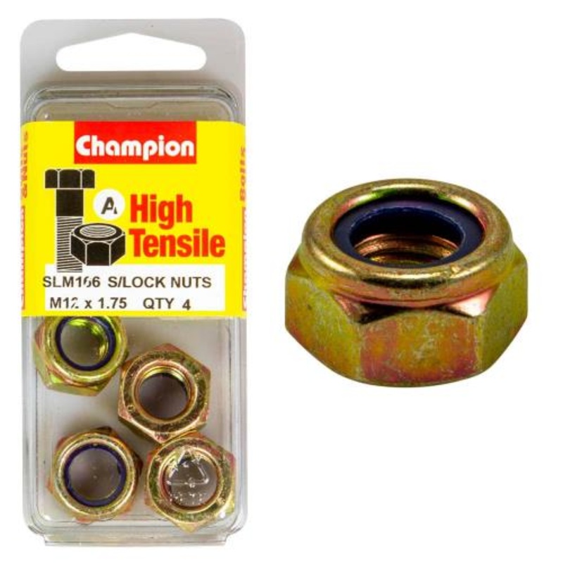 Champion Nyloc Nut M12 X 1.75 A – Gr8.8