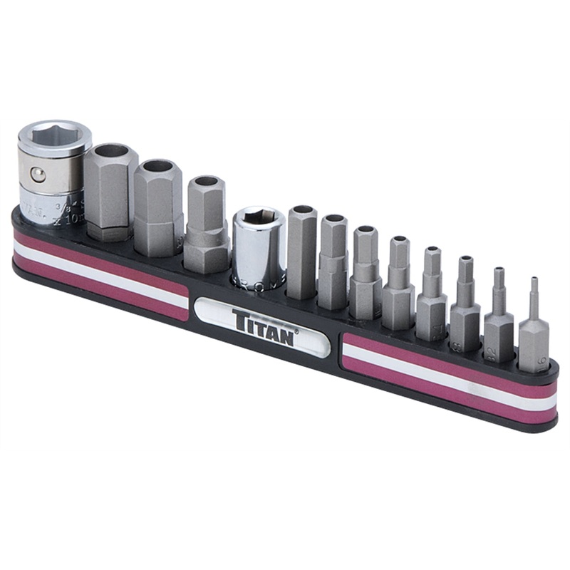 13 Piece 1/4″ and 3/8″ Drive Tamper Resistant Hex Bit Set TIT16135