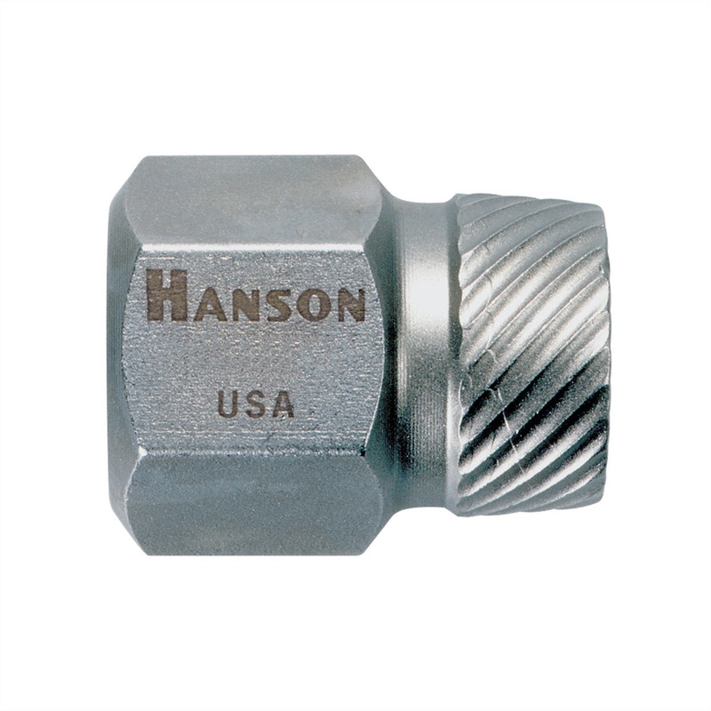 Multi-Spline Extractor, 9/32″, Left Hand Spiral Threads, 1/2″ Hex Head, for Studs, Bolts, Bulk