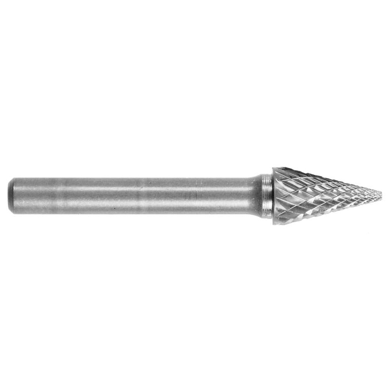 Bordo Burr Pointed Cone 1/4in Shank 1/4in Sm1