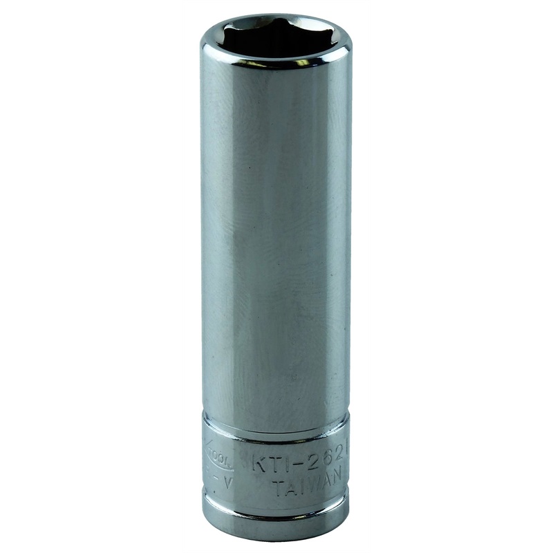 1/4″ Drive 6 Point Deep Chrome Socket, 14mm