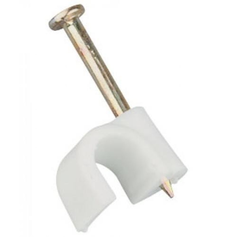 Zexum 3-5mm White Round Flexi Clips (100 Pack)
