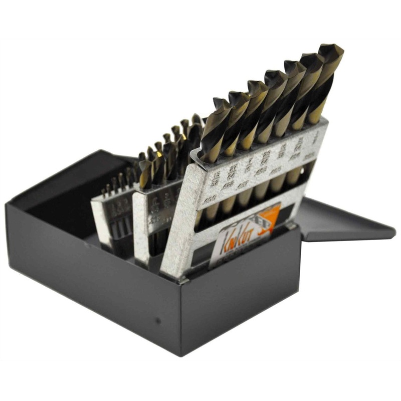 KnKut 29 Piece Stubby Length Drill Bit Set 1/16″-1/2″ by 64ths KNK29KK7