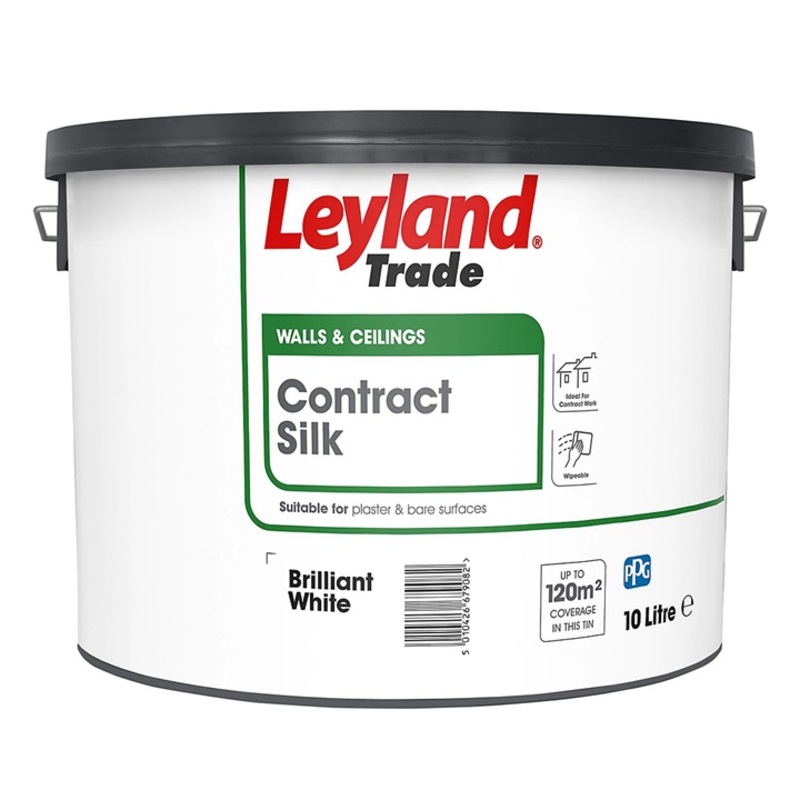 Leyland Trade Contract Silk 10L Brilliant White